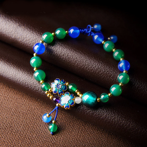 
                  
                    Blue & Green Hapiness Agate Bracelet
                  
                