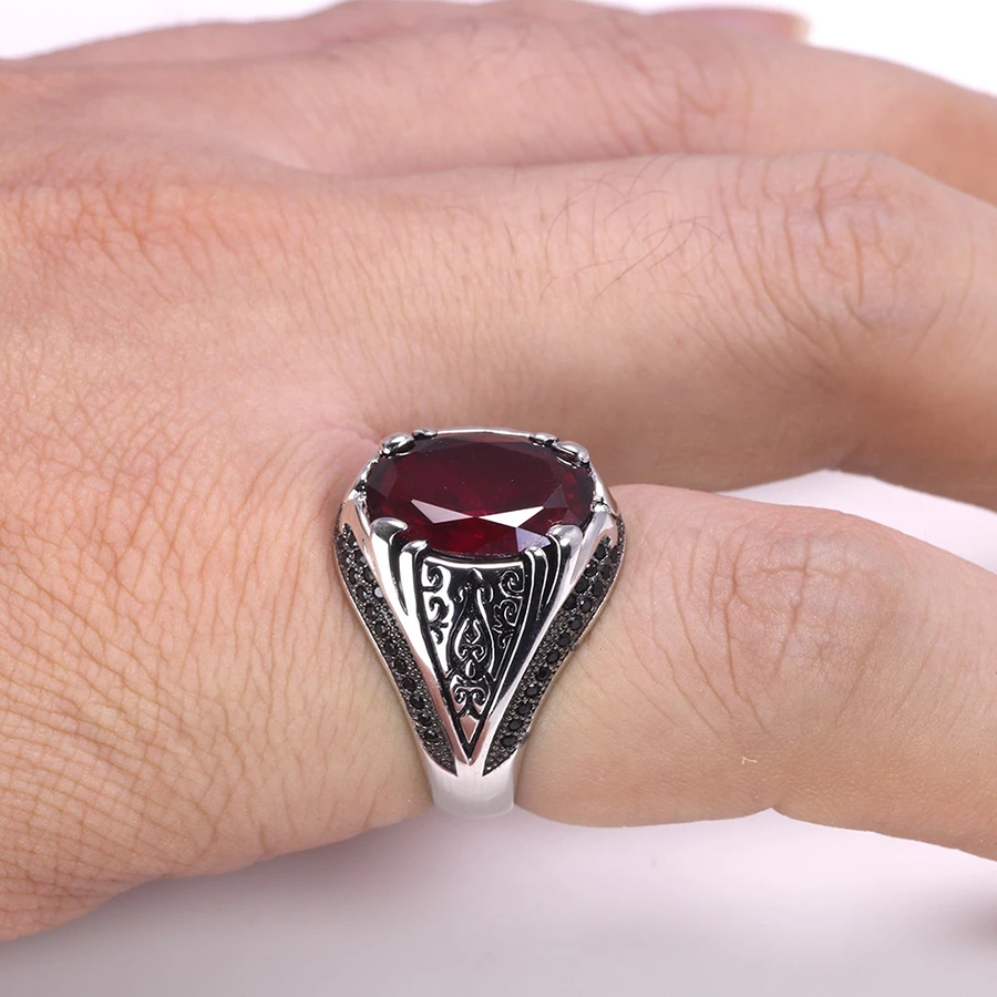 
                  
                    Garnet Heart Chakra Health Ring
                  
                