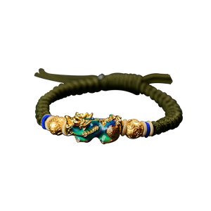 
                  
                    Green Tibetan Color Changing Pixui Wealth Bracelet
                  
                