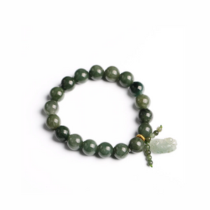 
                  
                    Natural Green Jade Fortune Pixiu Bracelet
                  
                