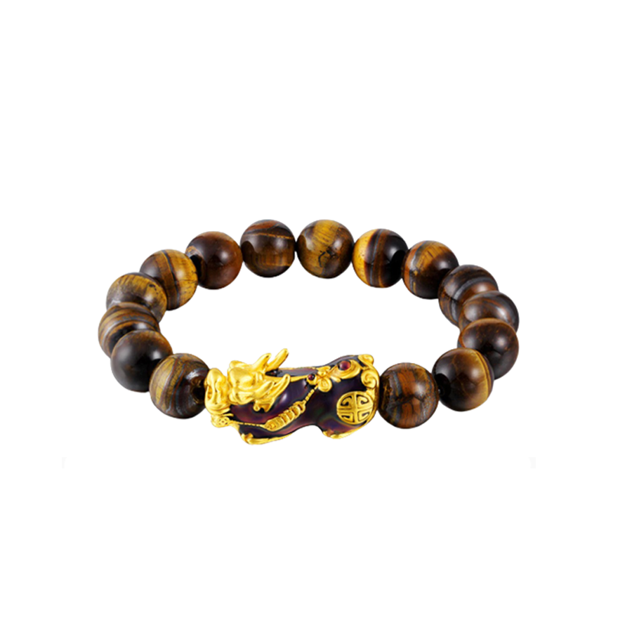 Natural Tiger EyePixiu Protection and Wealth Bracelet