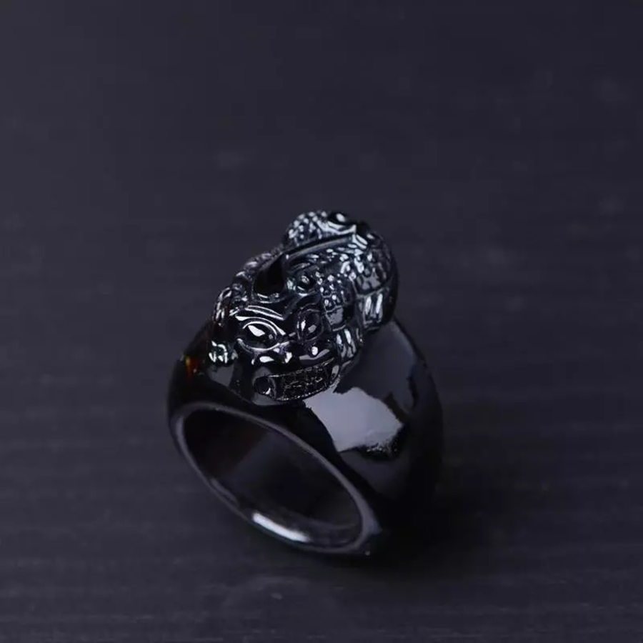
                  
                    Pi Yao Obsidian Wealth & Protection Ring
                  
                