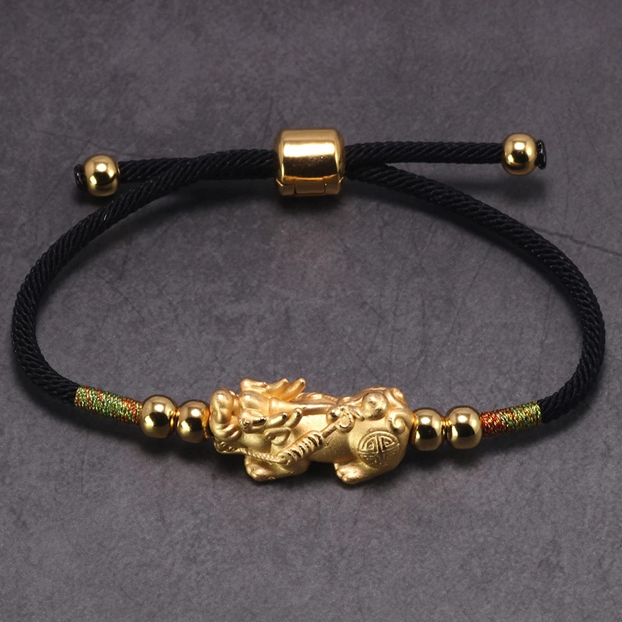 
                  
                    Tibetan Lucky Black Rope Pixui Wealth Bracelet
                  
                